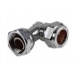 Chrome Plated Compression Bent Tap Connector
