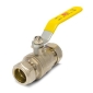Gas Ball Valve with Yellow Handle