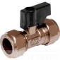 Bulk Buy 15mm Isolating Valve with Black Plastic Lever